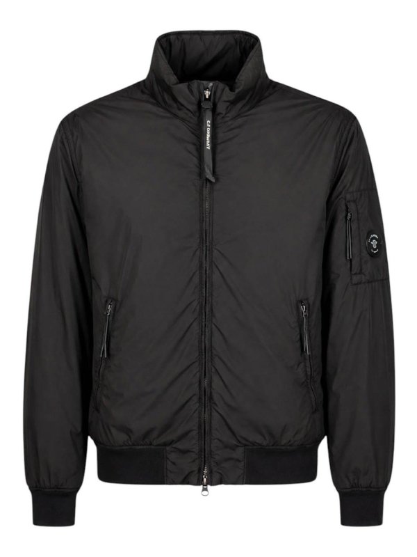 C.P. COMPANY: knee length coats - Black Jacket