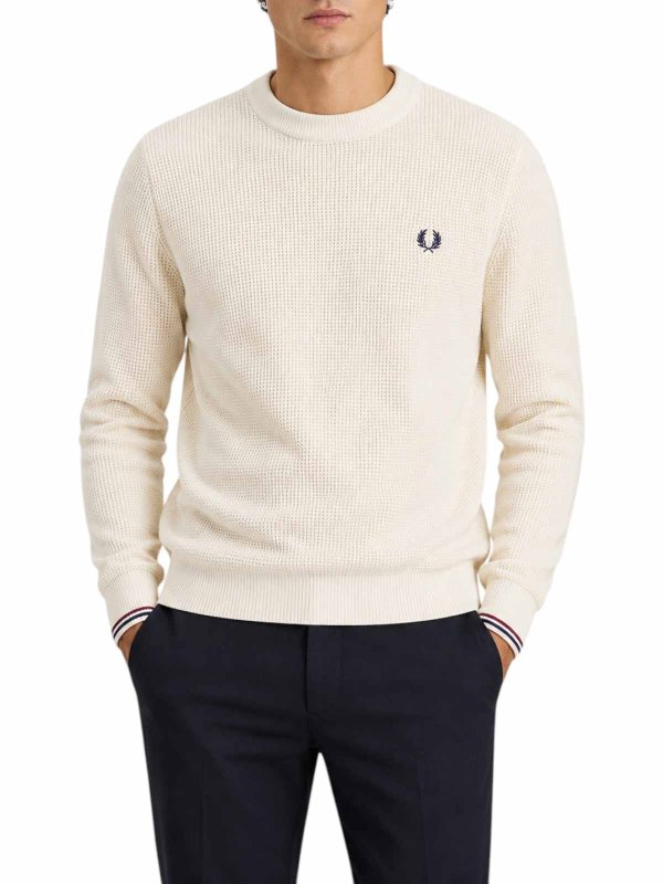 The Best Shops FRED PERRY: クルーネック - クルーネック - 白