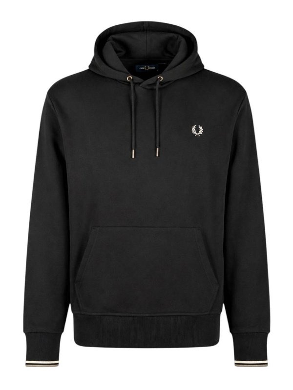 FRED PERRY: Sudaderas y suéteres - Sudadera - Negro