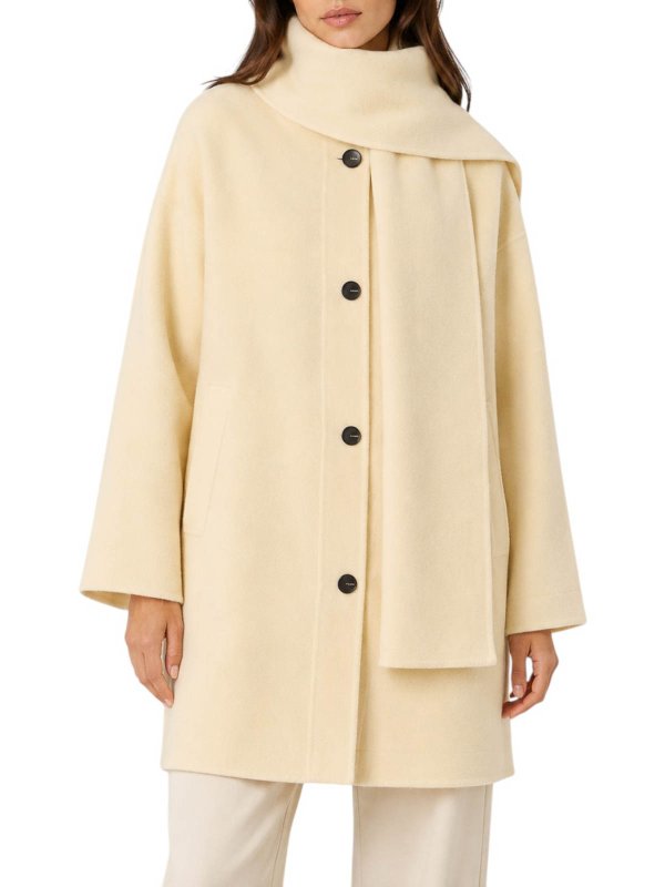 The Best Shops Pinko: knee length coats - Yellow Jacket