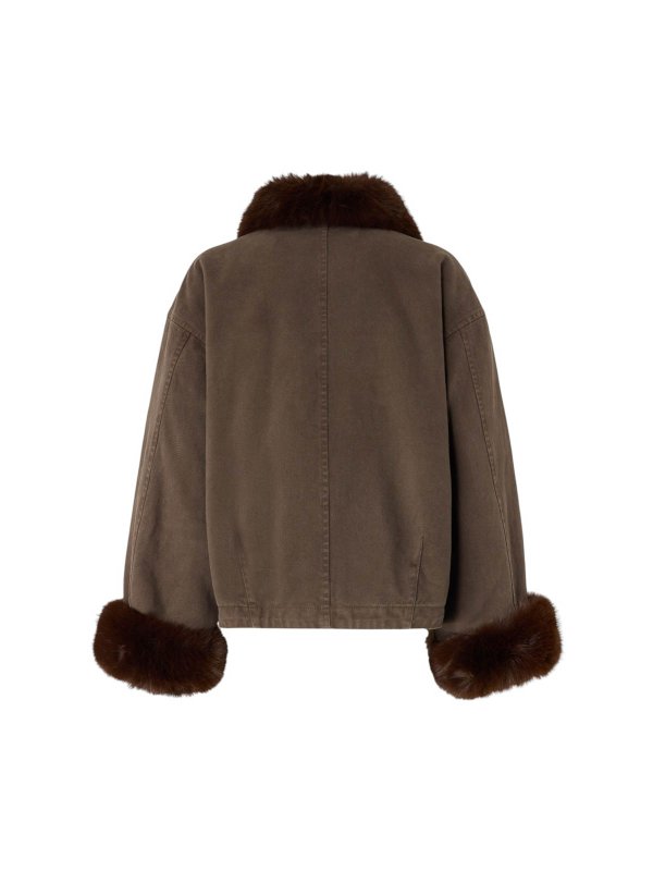 Pinko: knee length coats online - Brown Jacket