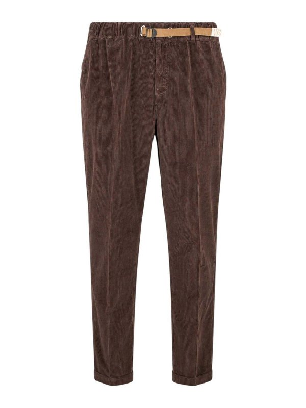 WHITE SAND: casual trousers - Brown Pants