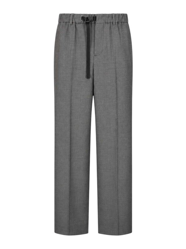 WHITE SAND: casual trousers - Gray Pants