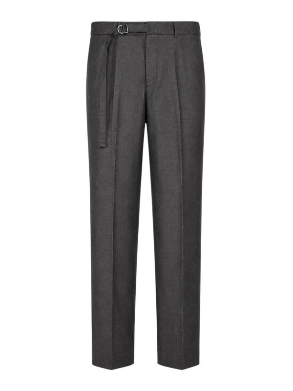 WHITE SAND: casual trousers - Gray Pants