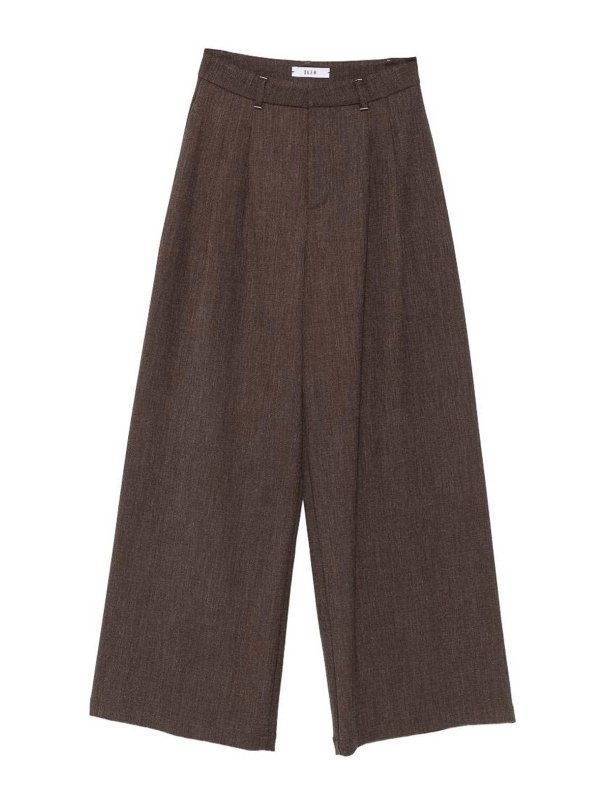 ELEH: Pantalons - Blazer - Marron