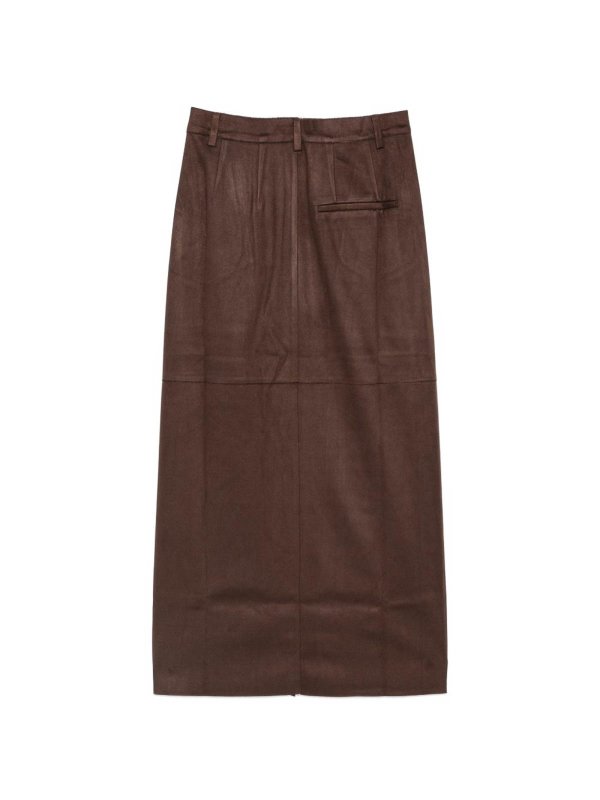 The Best Shops ELEH: Knielange und Midi Röcke - Midirock - Braun