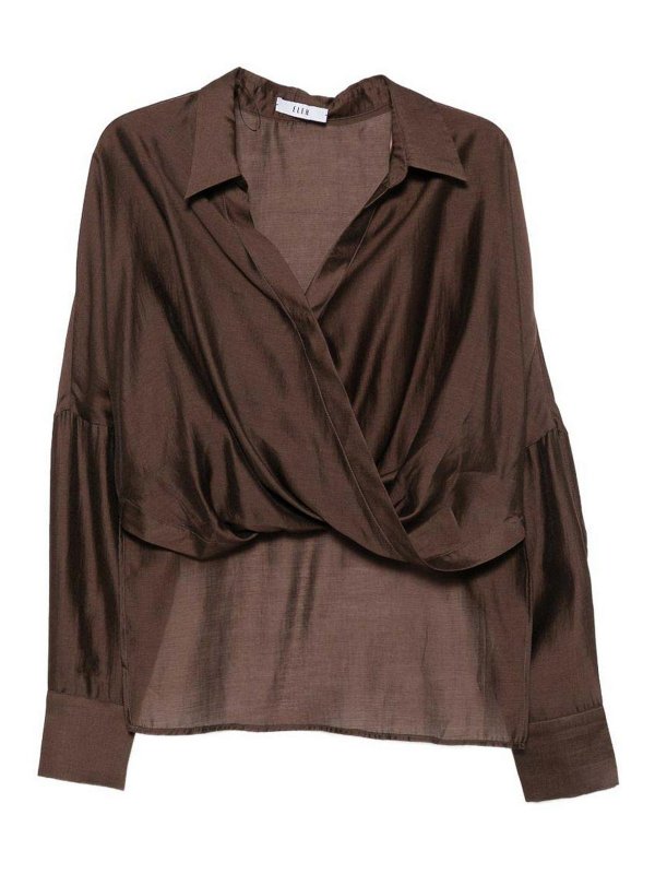 ELEH: Blusas - Blusa - Marrón