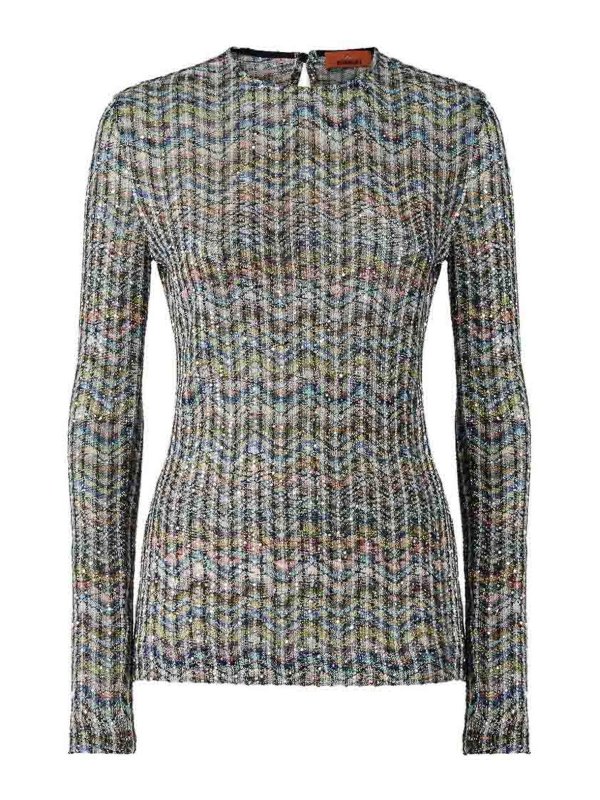 MISSONI: Pull col rond - Pull Col Rond - Multicolore