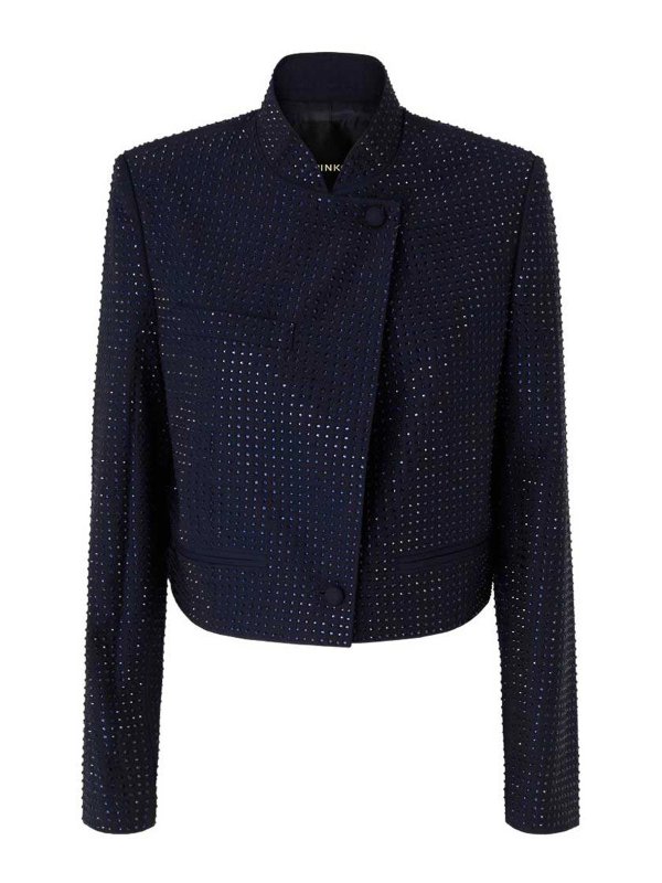 Pinko: casual jackets - Blue Morasca Jacket