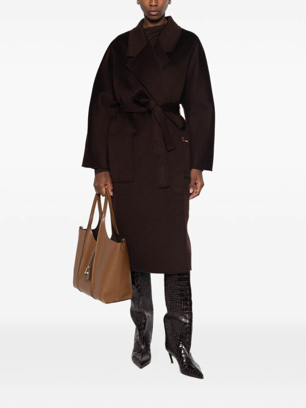 The Best Shops ELISABETTA FRANCHI: ロングコート - ロングコート - ブラウン