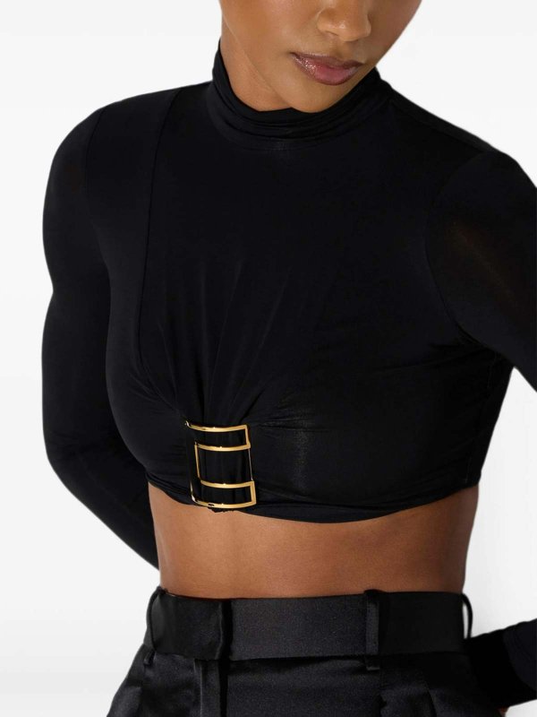 トップ/タンクトップ - 黒 shop online: ELISABETTA FRANCHI