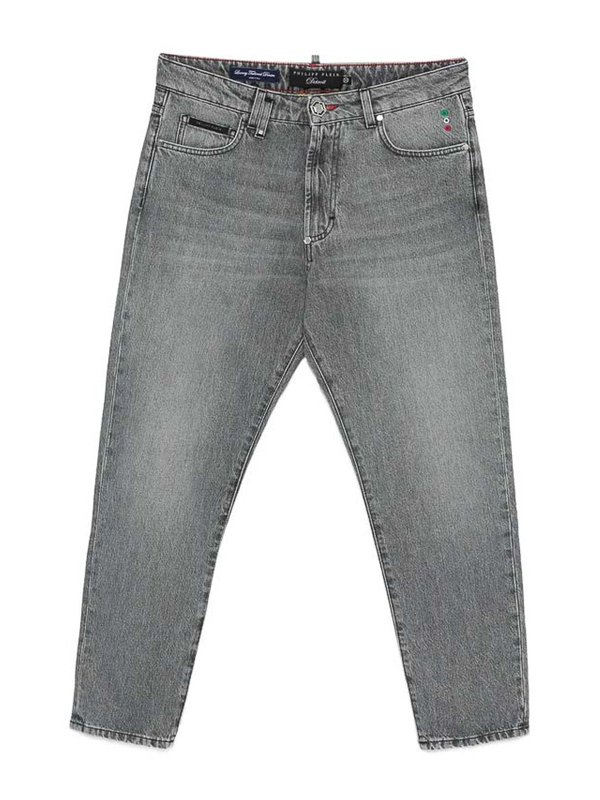 PHILIPP PLEIN: straight leg jeans - Jeans