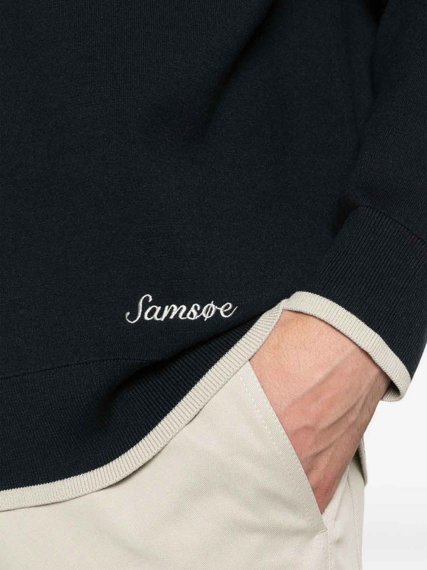 SAMSOE SAMSOE buy online クルーネック - ブルー