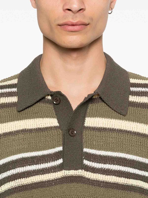 クルーネック - ダークグリーン shop online: SAMSOE SAMSOE