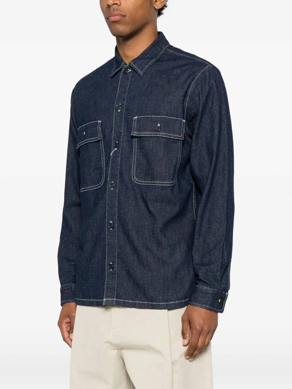 Chemise - Bleu shop online: SAMSOE SAMSOE