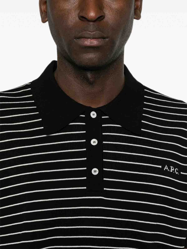 Rundhalspullover - Schwarz shop online: A.P.C.