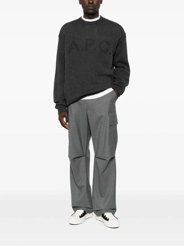 A.P.C. buy online Pull Col Rond - Gris