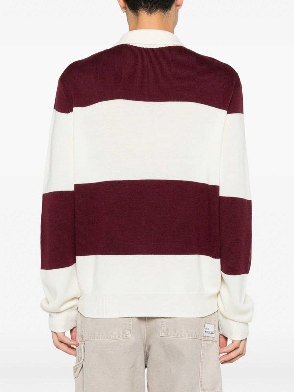 A.P.C.: Strickpullover mit Rundhalsausschnitt online - Rundhalspullover - Weiß
