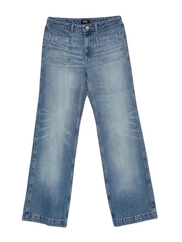 A.P.C.: Jeans Rectos - Vaqueros Rectos - Azul