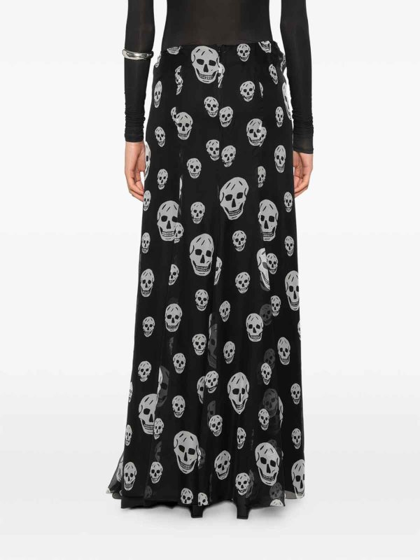 ALEXANDER MCQUEEN: Knielange und Midi Röcke online - Midirock - Schwarz