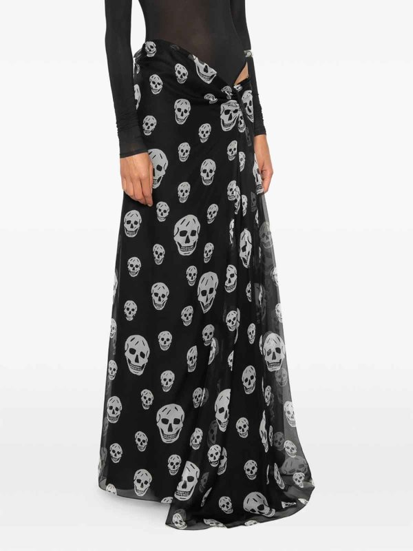 Midirock - Schwarz shop online: ALEXANDER MCQUEEN