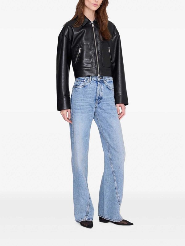 The Best Shops ANINE BING: leather jacket - Outerwear