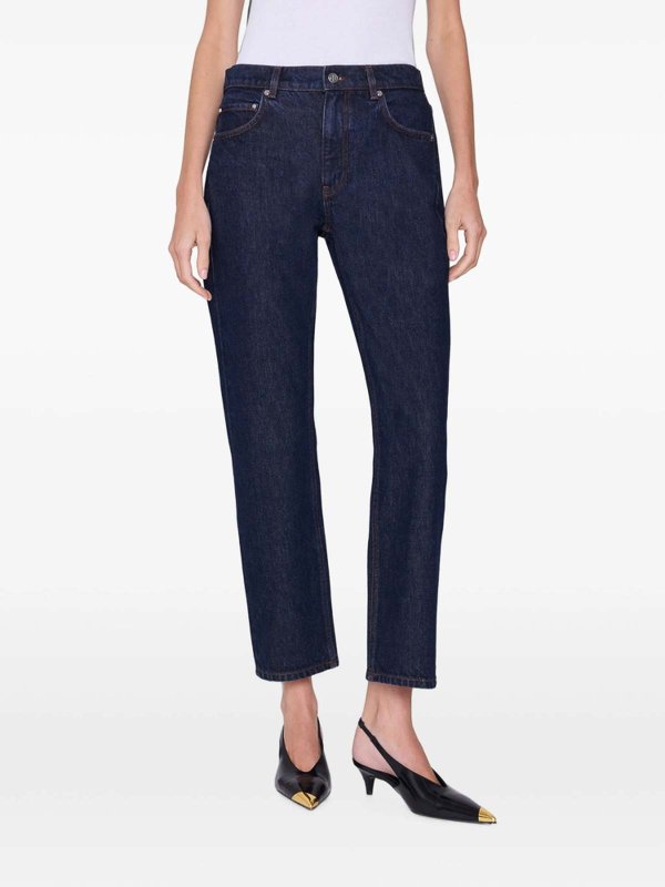 ANINE BING: jeans dritti, a sigaretta online - Jeans