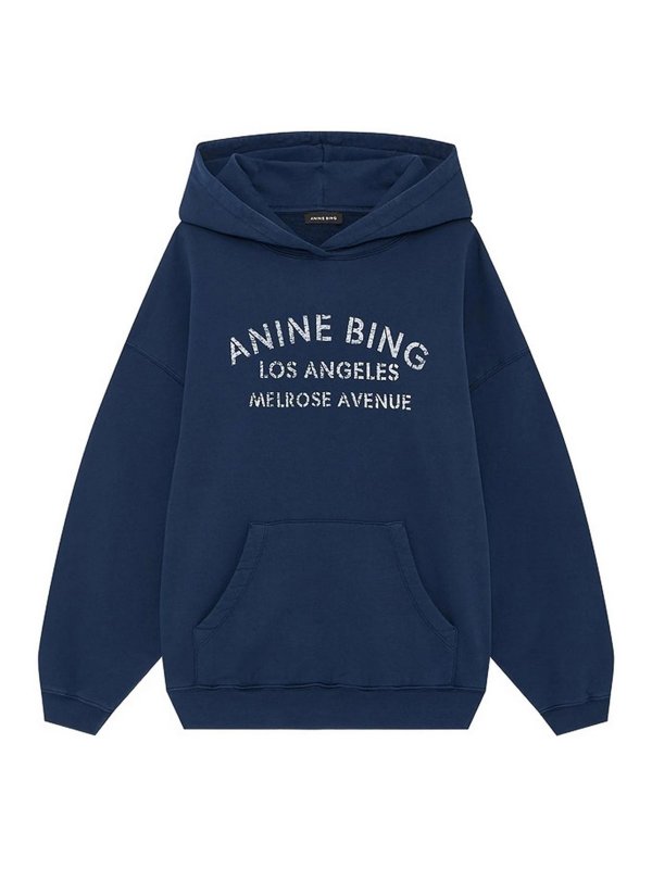 ANINE BING: スウェット＆セーター - スウェットシャツ/セーター - ブルー