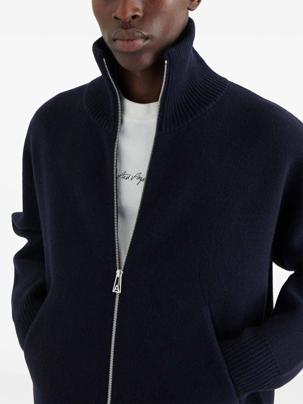 The Best Shops AXEL ARIGATO: Strickpullover mit Rundhalsausschnitt - Rundhalspullover - Blau