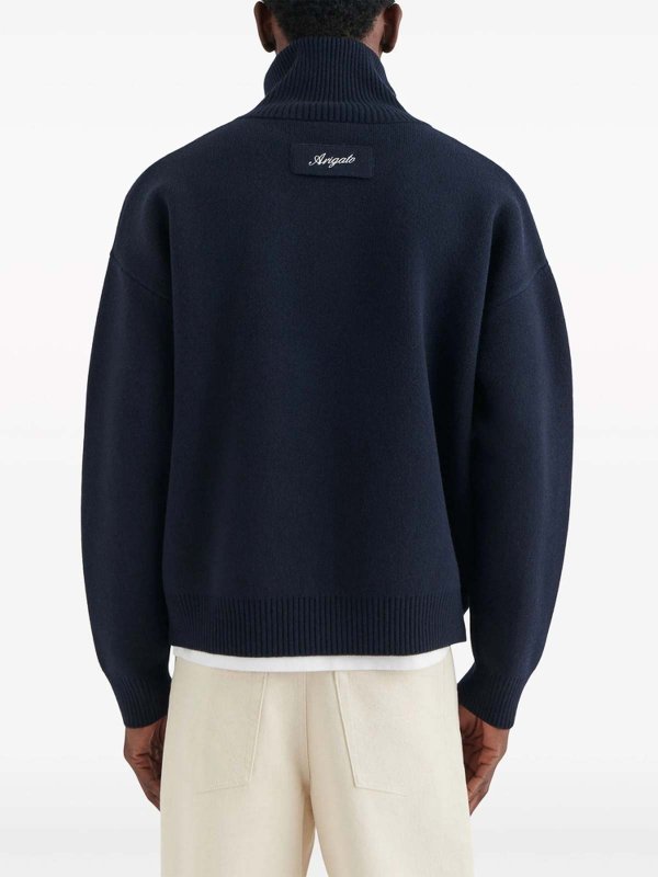 Rundhalspullover - Blau shop online: AXEL ARIGATO