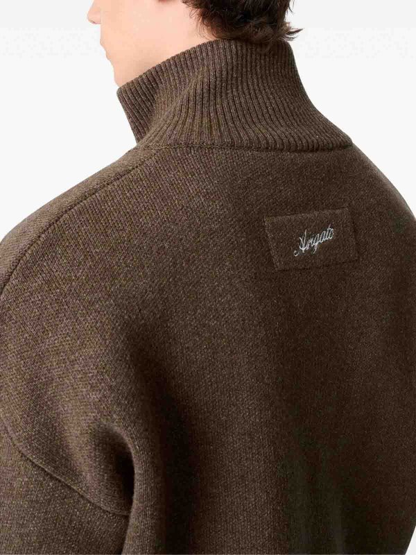 クルーネック - ブラウン shop online: AXEL ARIGATO