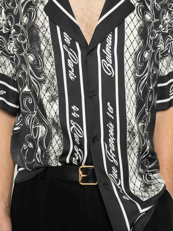 シャツ - 黒 shop online: Balmain