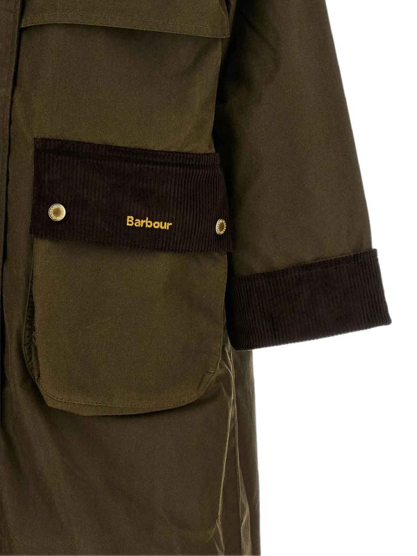 BARBOUR buy online ロングコート - 緑