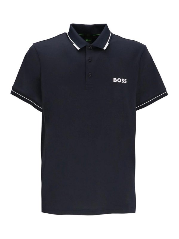 Hugo Boss: ポロシャツ - ポロシャツ - ブルー