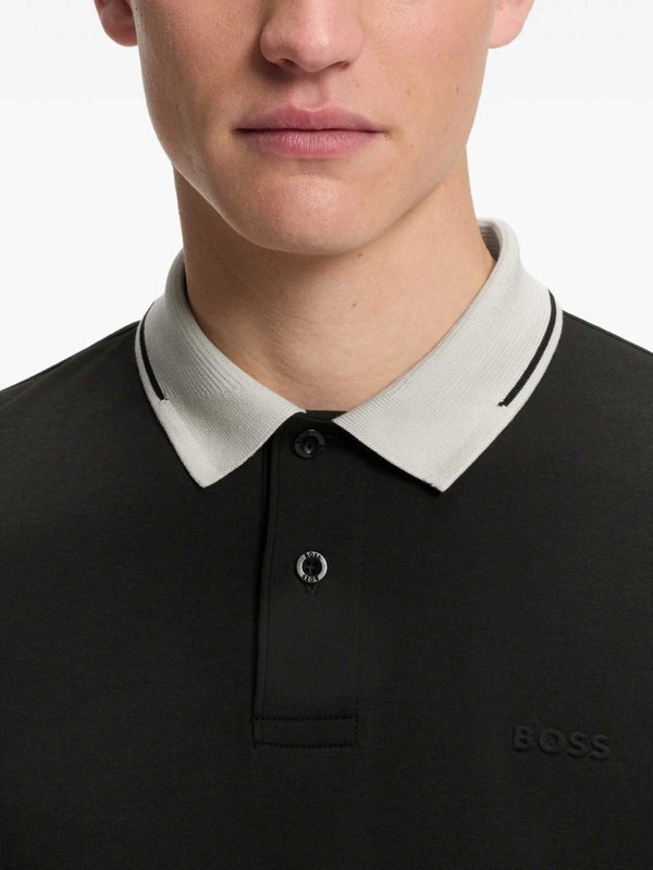 Hugo Boss: ポロシャツ online - ポロシャツ - 黒