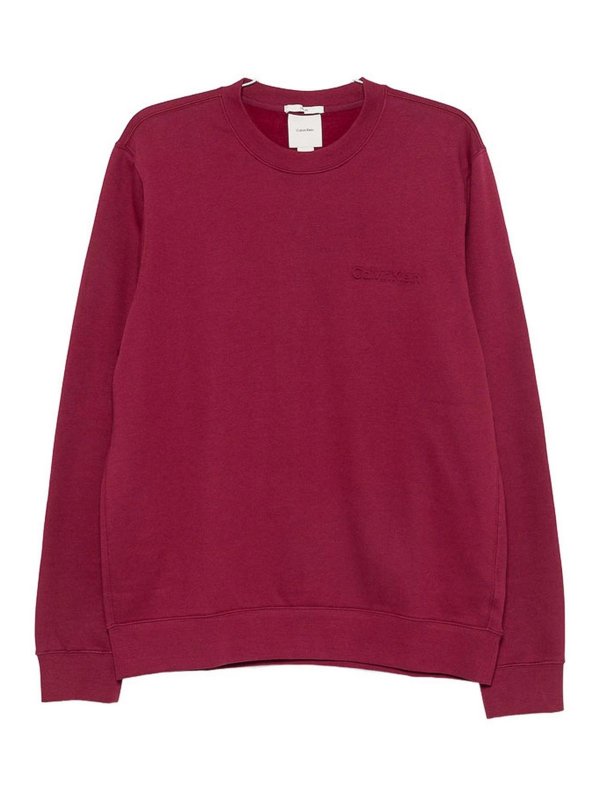 CALVIN KLEIN: クルーネック - クルーネック - 赤