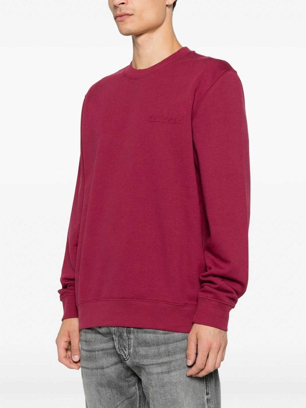 CALVIN KLEIN: クルーネック online - クルーネック - 赤