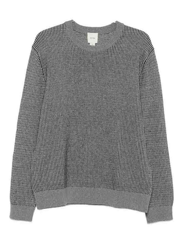 CALVIN KLEIN: Pull col rond - Pull Col Rond - Gris