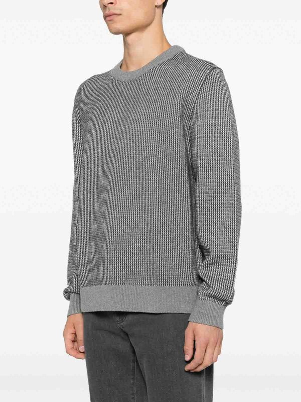 CALVIN KLEIN: Pull col rond online - Pull Col Rond - Gris