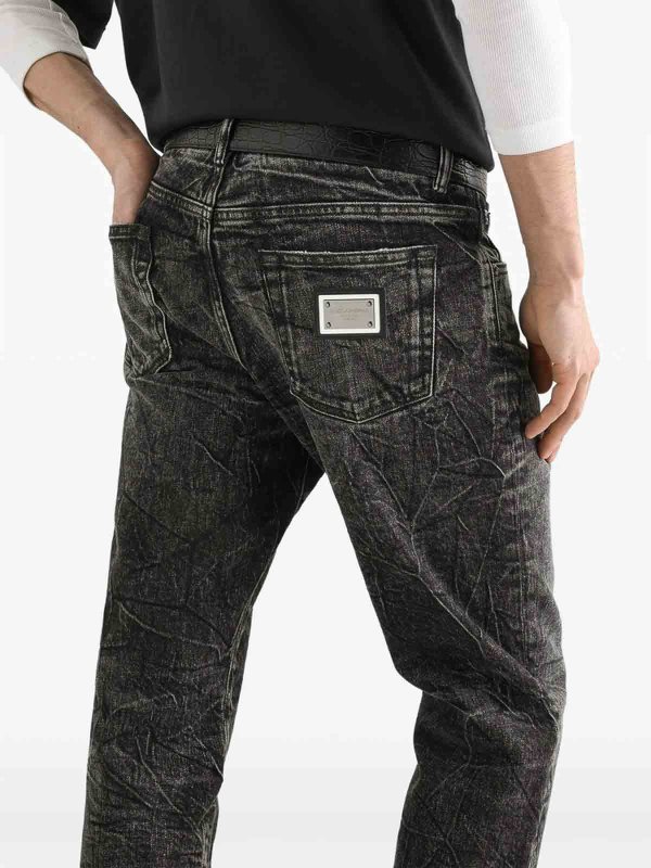 DOLCE & GABBANA buy online ストレートジーンズ - 黒