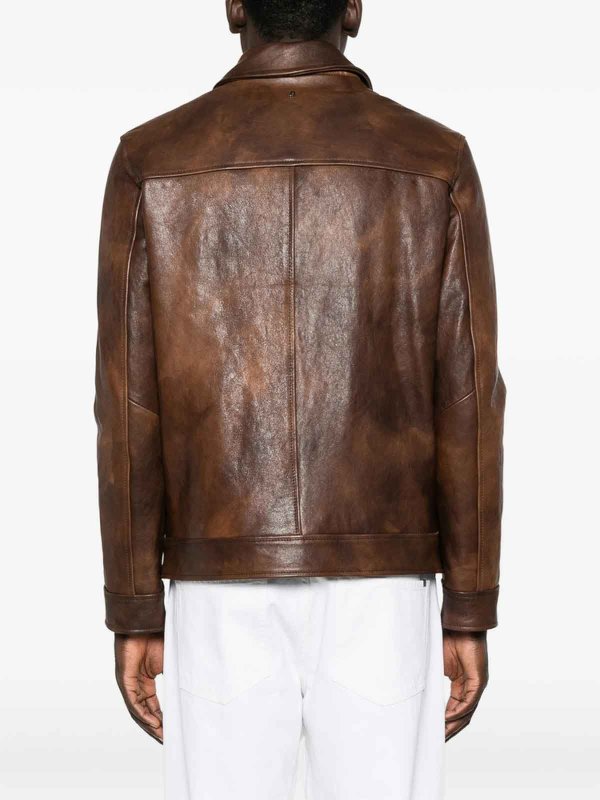 DONDUP: leather coats online - Leather Outerwear