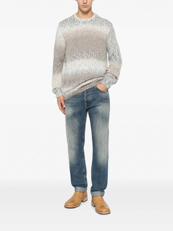 DONDUP: Strickpullover mit Rundhalsausschnitt online - Rundhalspullover - Grau