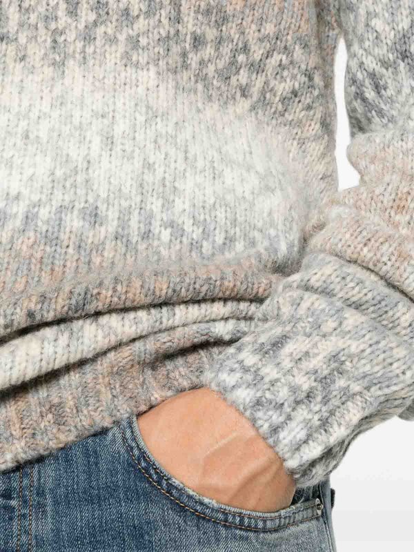 The Best Shops DONDUP: Strickpullover mit Rundhalsausschnitt - Rundhalspullover - Grau