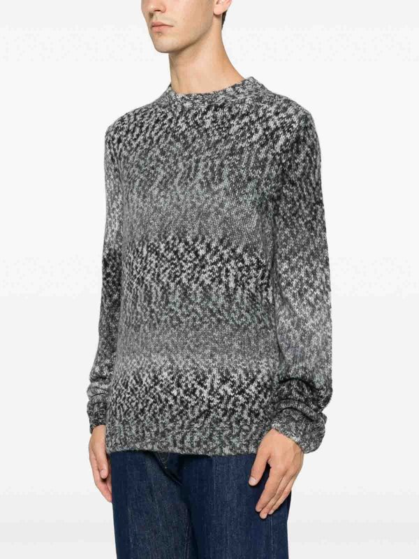 DONDUP: Strickpullover mit Rundhalsausschnitt online - Rundhalspullover - Grau