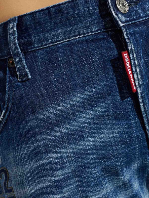 DSQUARED2: ストレートジーンズ online - ストレートジーンズ - ブルー