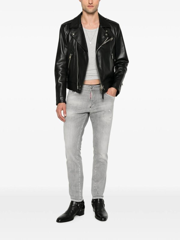 DSQUARED2: jeans dritti, a sigaretta online - Jeans