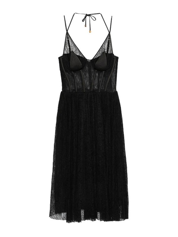 ELISABETTA FRANCHI: ニーレングスドレス - 膝丈ドレス - 黒