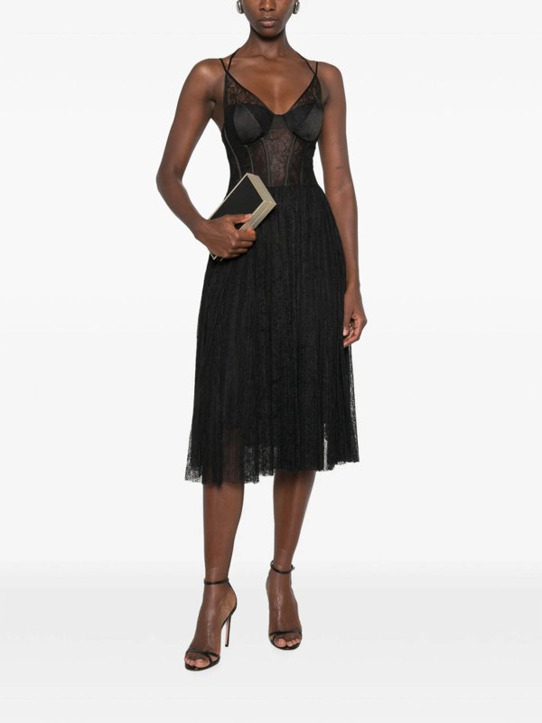 The Best Shops ELISABETTA FRANCHI: ニーレングスドレス - 膝丈ドレス - 黒