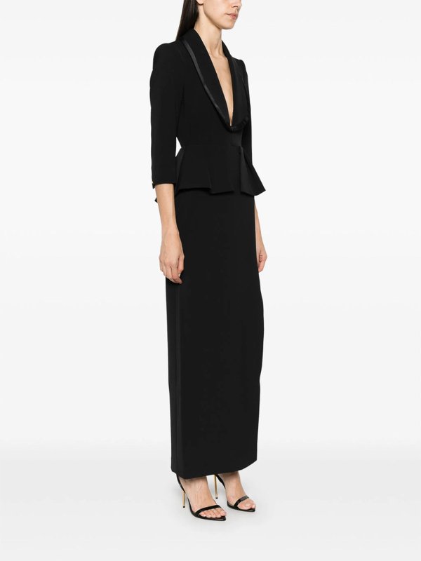 ELISABETTA FRANCHI buy online 膝丈ドレス - 黒