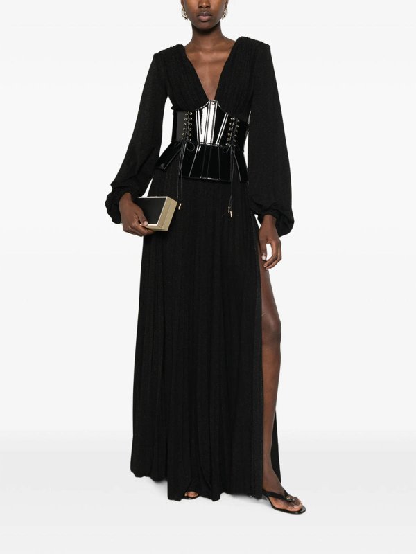 ELISABETTA FRANCHI: ニーレングスドレス online - 膝丈ドレス - 黒